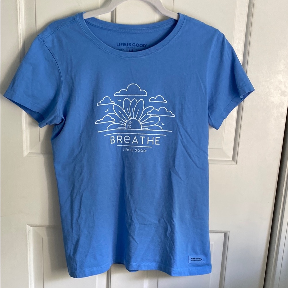NWOT Life Is Good Sky Blue T-Shirt